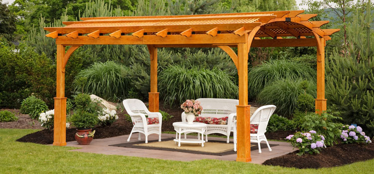 Cedar Wood Pergola Installation in Inglewood, CA